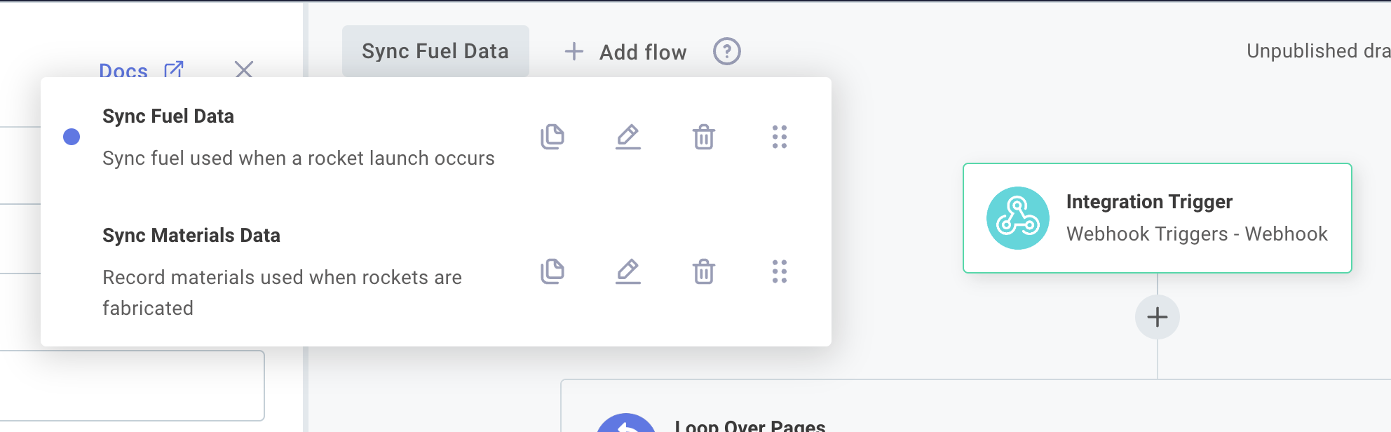 Manage integration flows